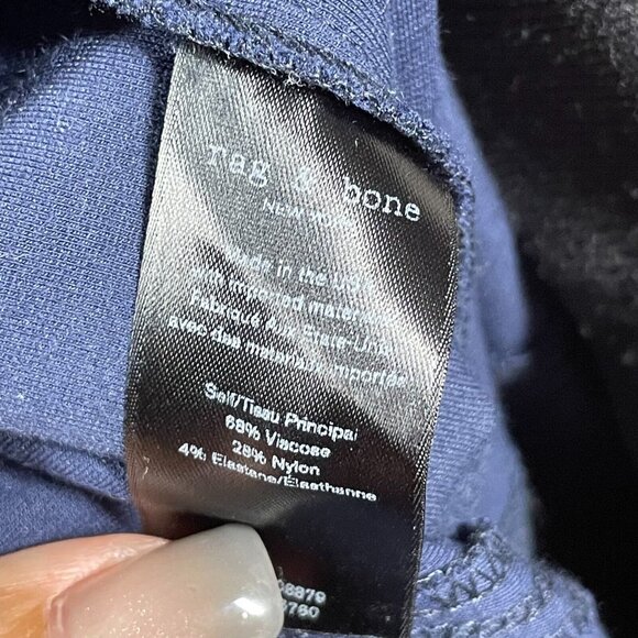 Rag & Bone Pants Womens 6 blue boot cut preppy designer classic - Picture 6 of 9